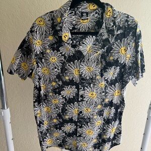 Neff Black and White Casual Button Down Shirt